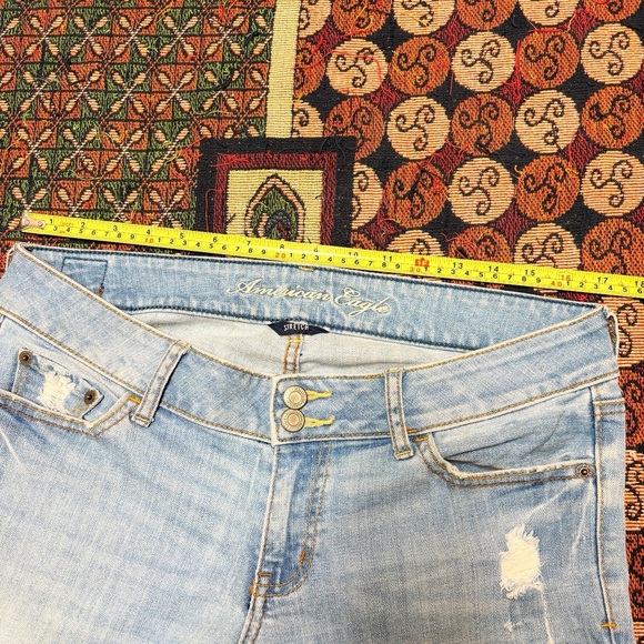 American Eagle Outfitters Light Blue Flare Jeans - Picture 8 of 9